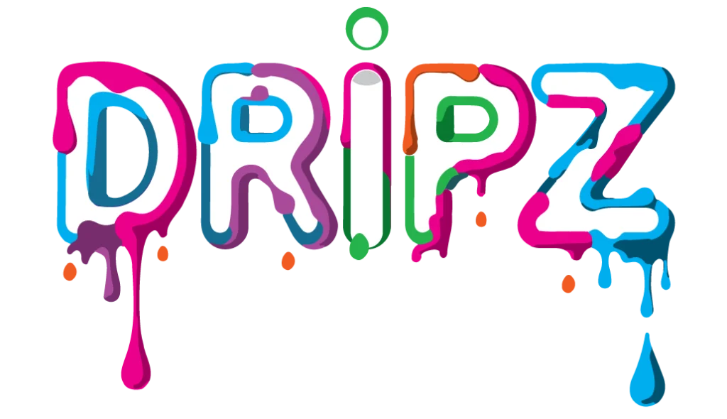 Dripz Bar Creations light logo featuring vibrant colors and a creative design.